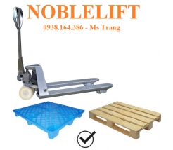 XE NÂNG TAY INOX 2000KG CÀNG HẸP